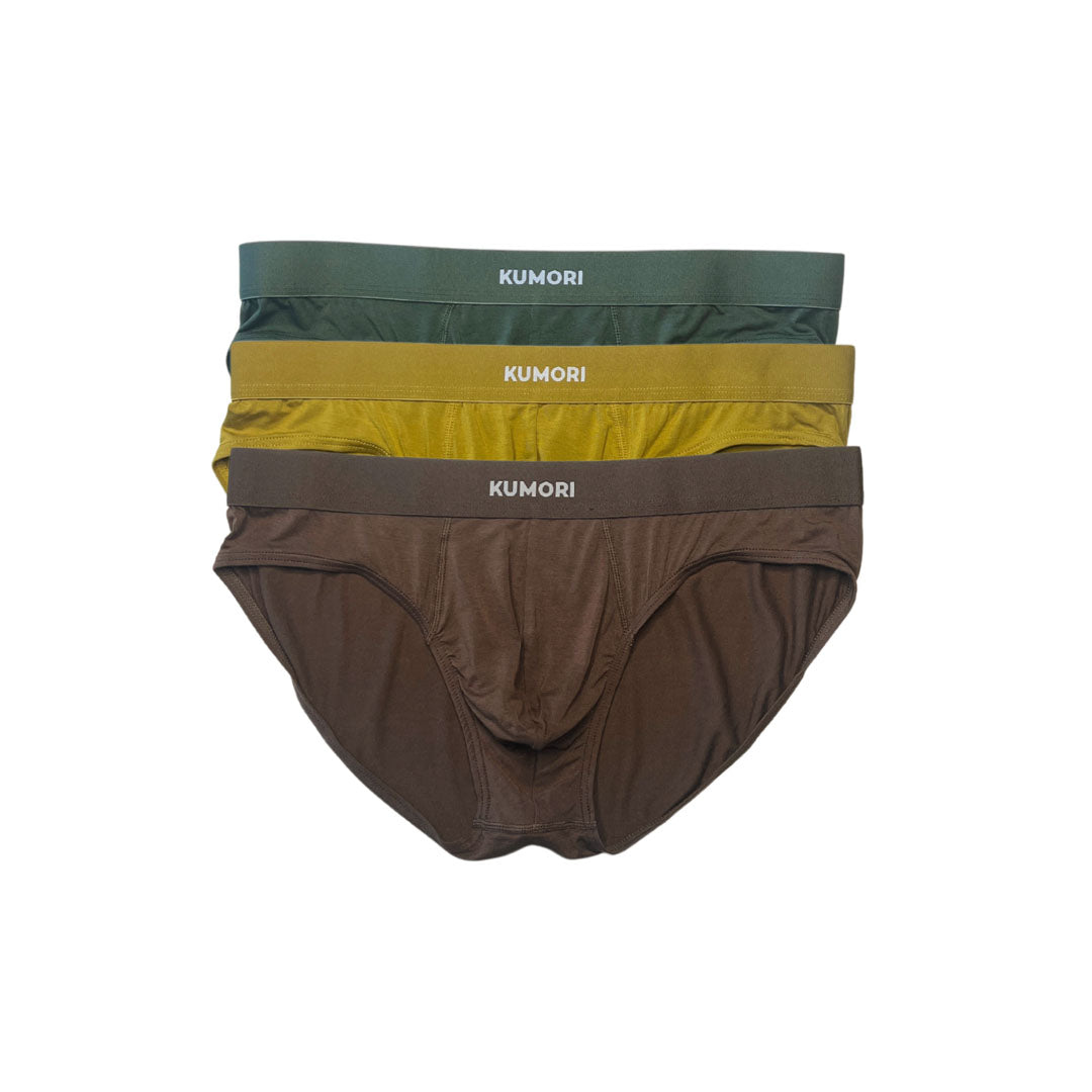 Bamboo Briefs (3-Pack) (Fall Colors)