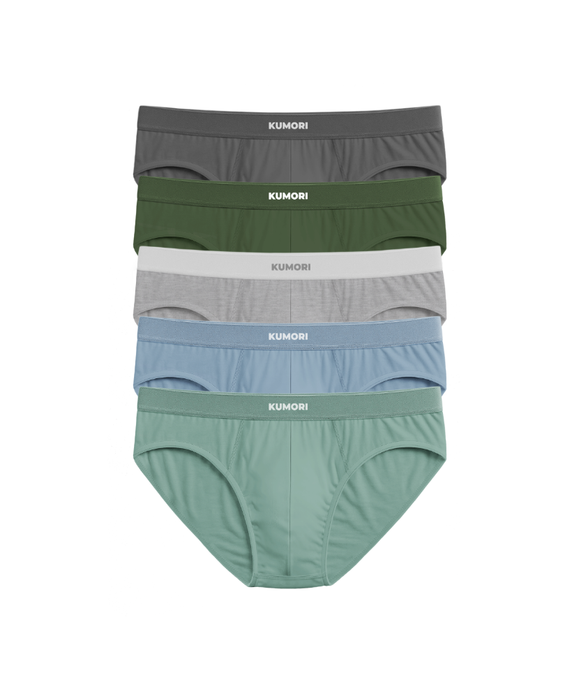 Bamboo Briefs 5-Pack Original Colors