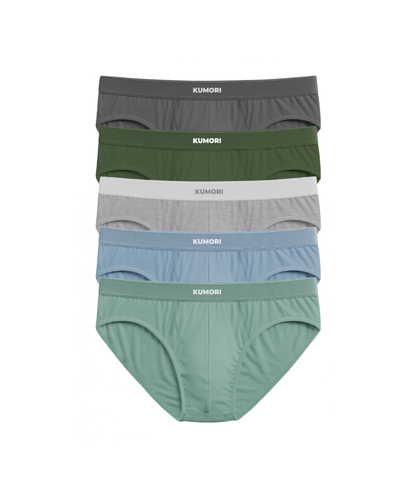 Bamboo Briefs 5-Pack Original Colors