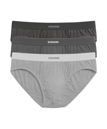 Bamboo Briefs Greys (3-Pack)