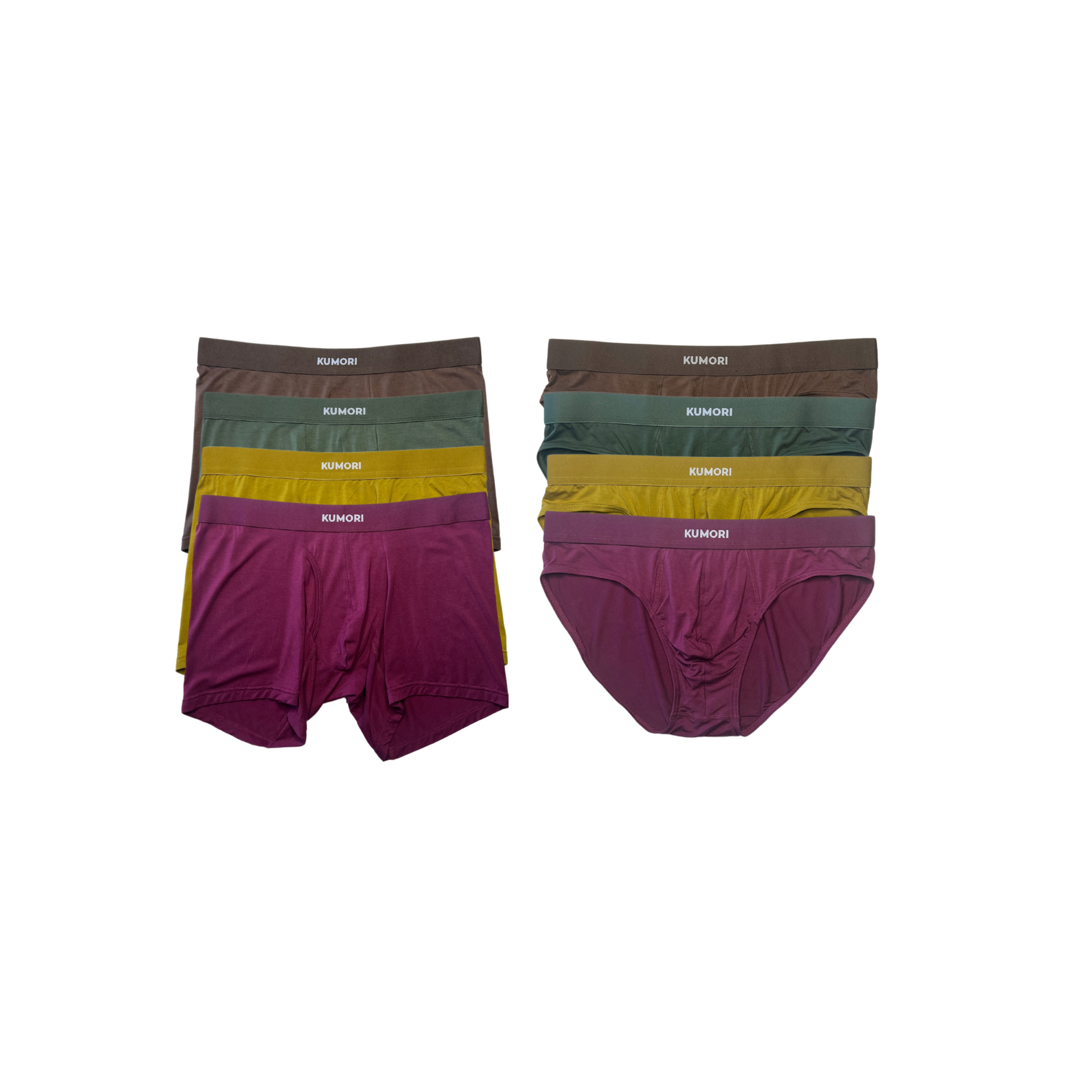 Boxer Brief Brief Fall Colors 8 Pack Kumori