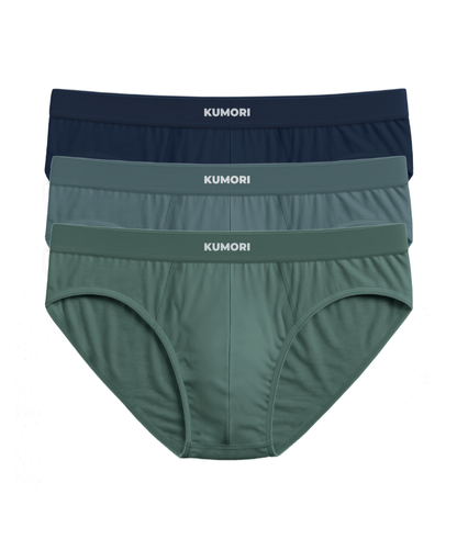 Bamboo Briefs Blues (3-Pack)