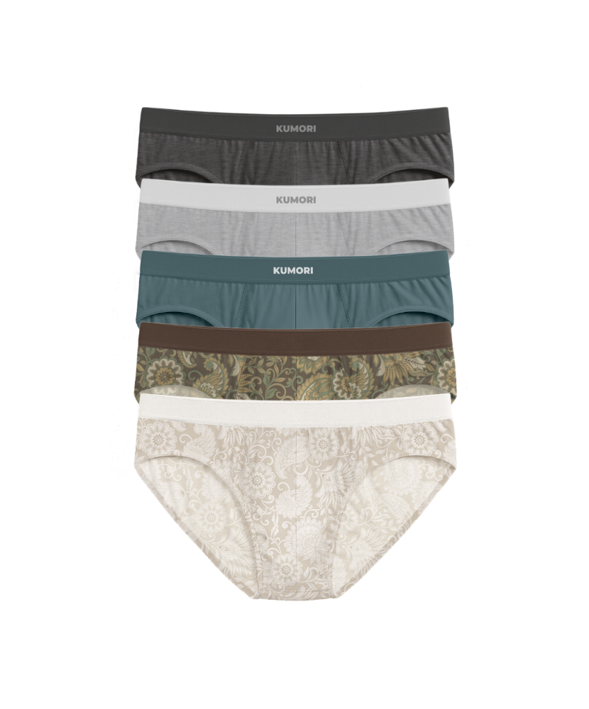 Bamboo Briefs 5-Pack Paisleys & Classics