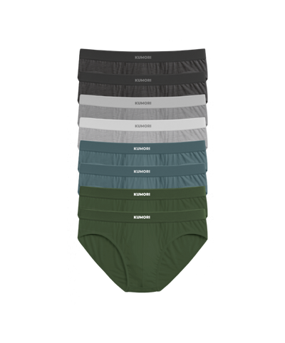 2x Dark Heather Grey, 2x Light Heather Grey, 2x Northlake, 2x Olive