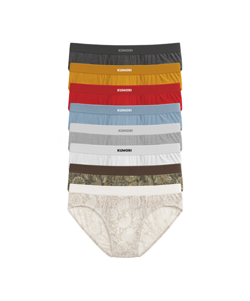 Bamboo Briefs (8-Pack) Paisleys & Unique
