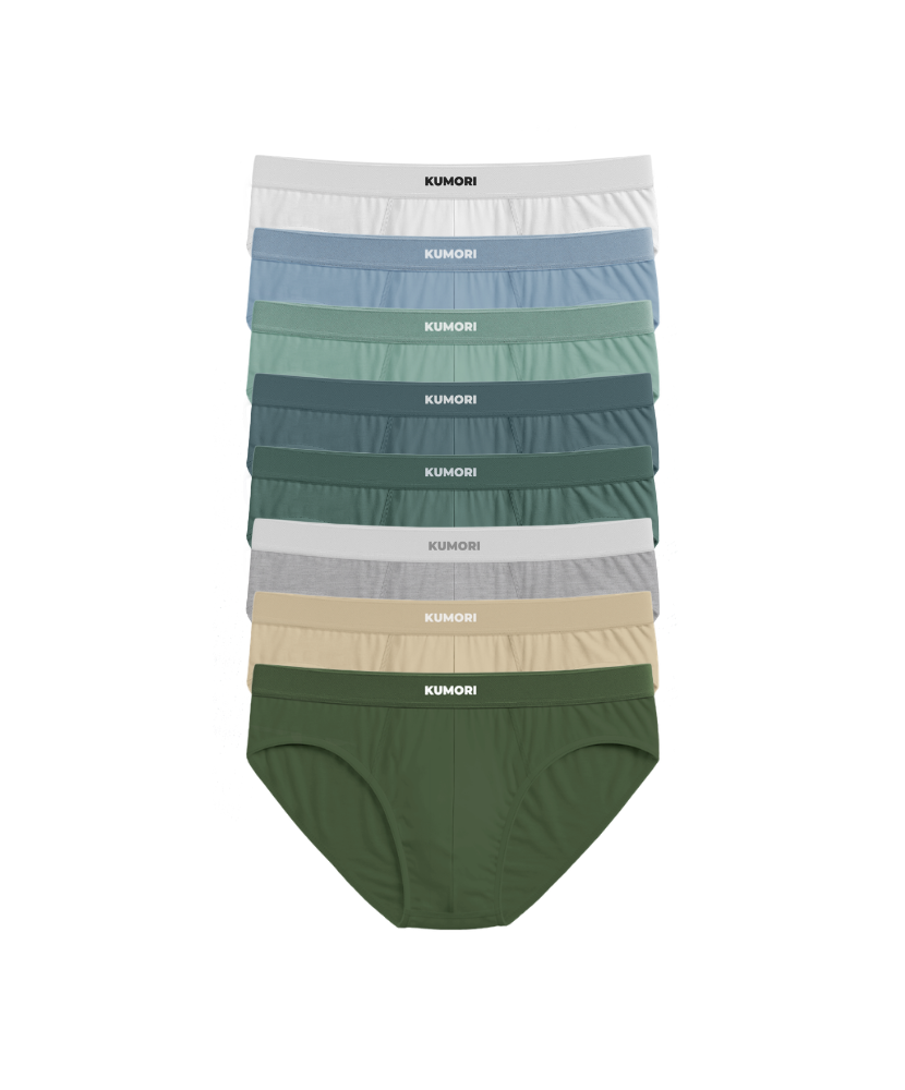 Bamboo Briefs (8-Pack) Coastal Cools