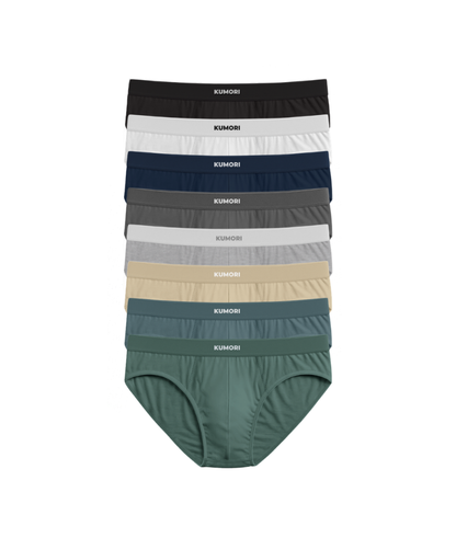 Bamboo Briefs (8-Pack) Deep Tones