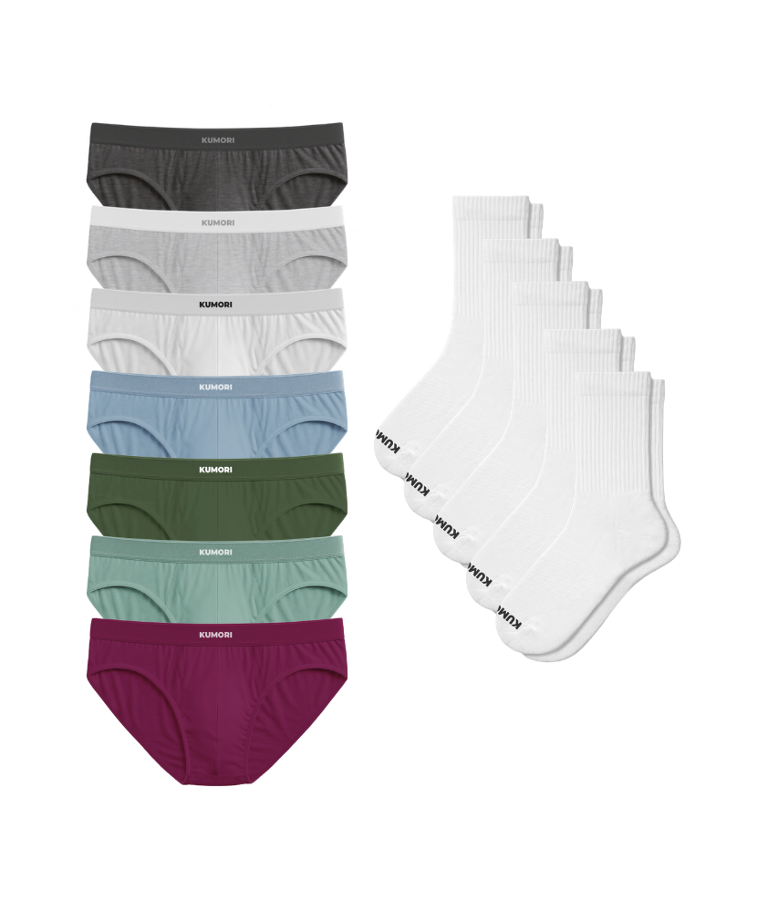 Bamboo Briefs & Socks 12-Pack