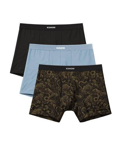 Bamboo Boxer Briefs 5" Goldvale (3-Pack)