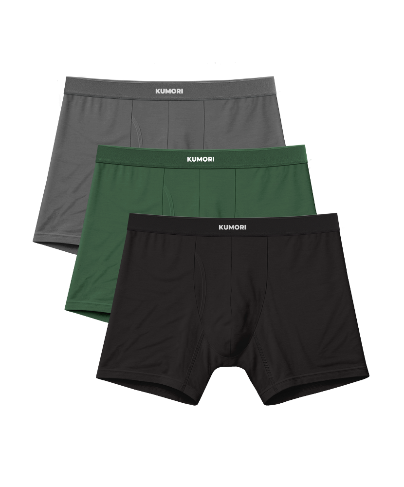 Bamboo Boxer Briefs 5" Alpine (3-Pack)