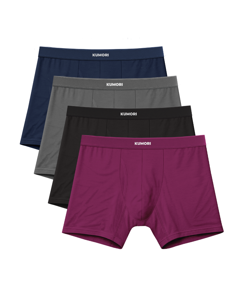 Bamboo Boxer Brief 5" Midnight Collection (4-Pack)