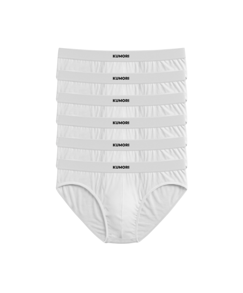 Bamboo Briefs 6-Pack White