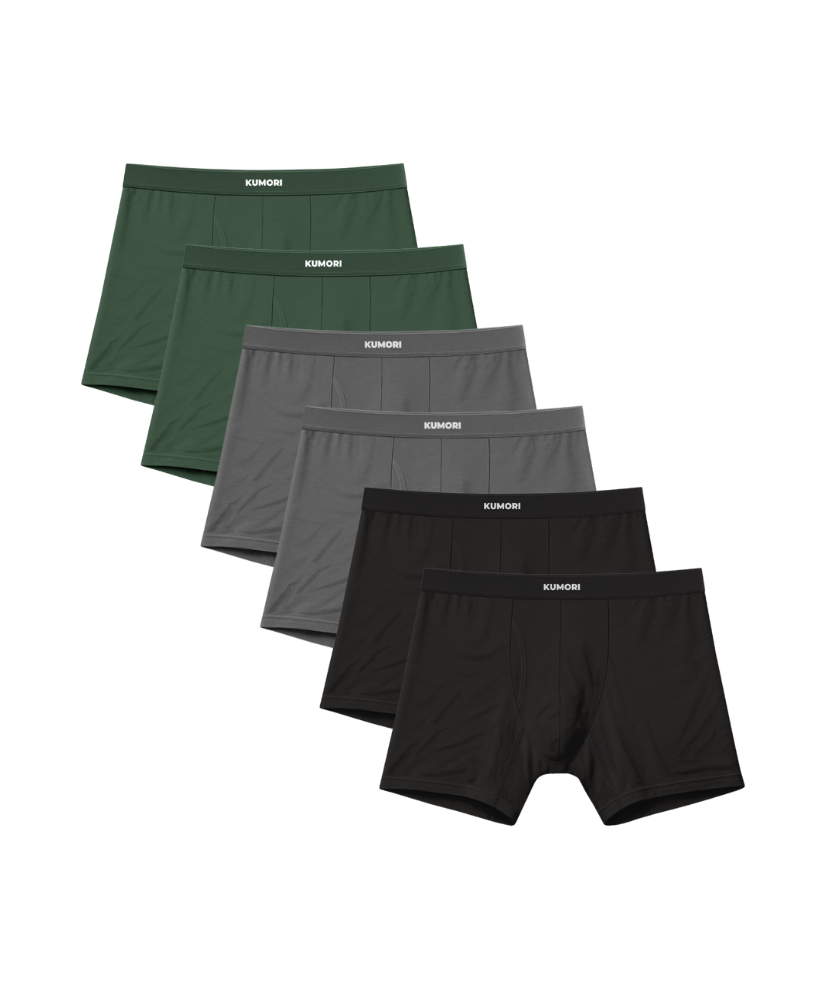Bamboo Boxer Brief 5" (6-Pack) Alpine