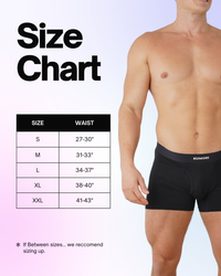 Kumori Boxers Size Chart