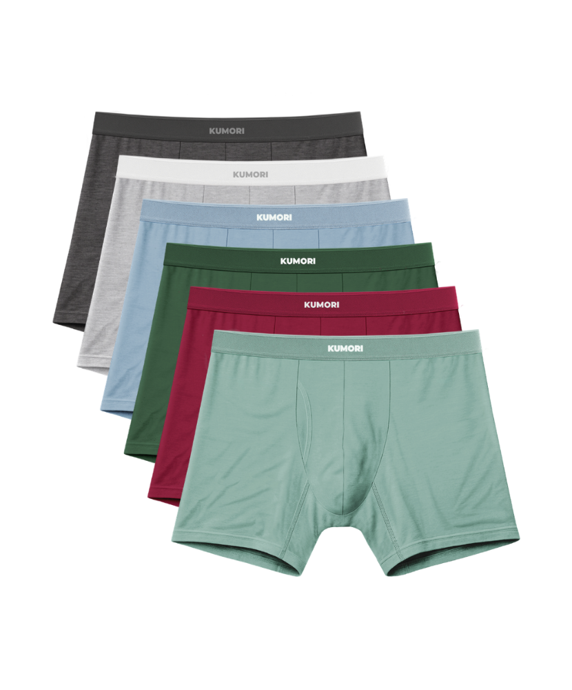 Bamboo Boxer Brief 5" (6-Pack) Most Popular Colors