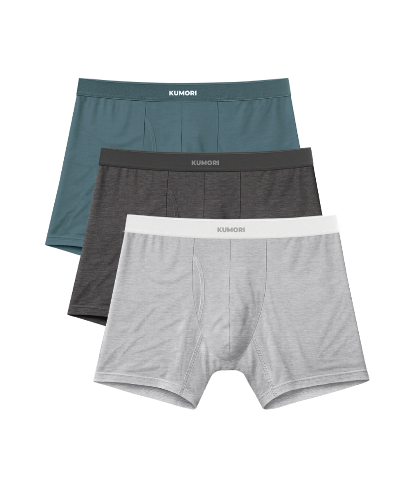 Bamboo Boxer Briefs 5" (3-Pack) NorthLake & Greys