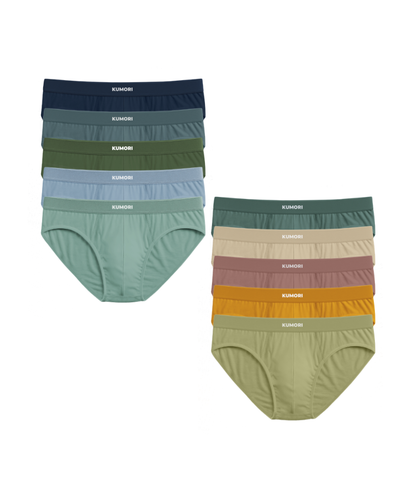 Bamboo Briefs 10-Pack Unique Colors