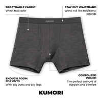 Bamboo Boxer Briefs 5" (3-Pack) Olive