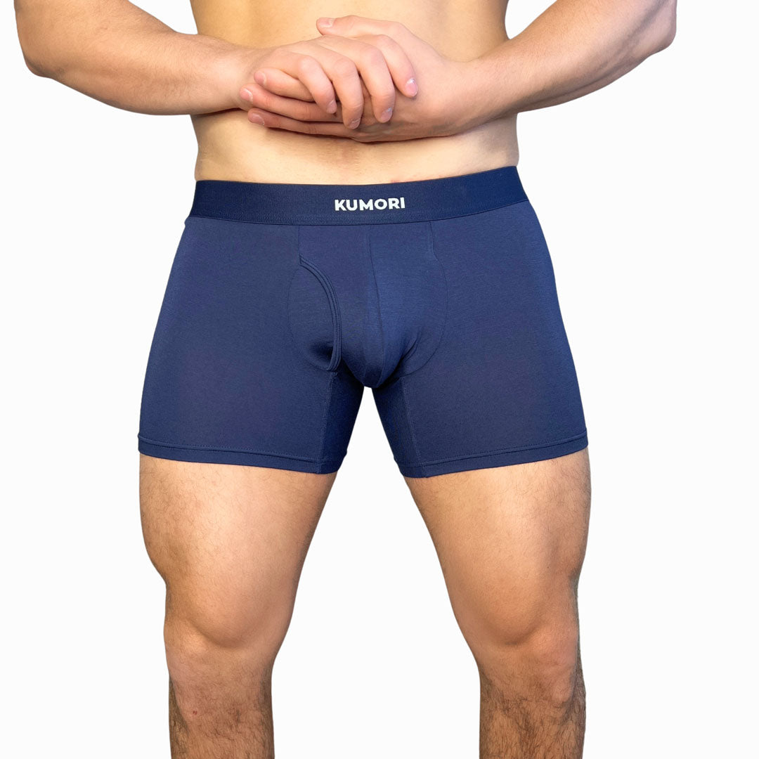 Ruobo underwear men's 69883D mid-waist boxer briefs solid color
