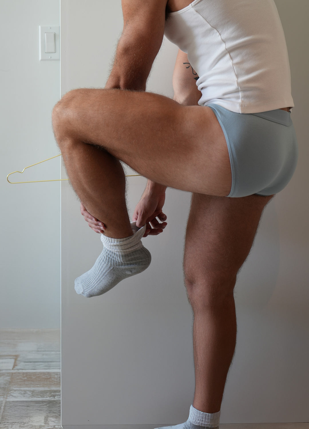 Man wearing Kumori underwear