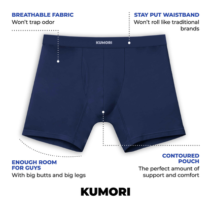 Modal Boxer Briefs 6.5" 2 Pack Black & Grey