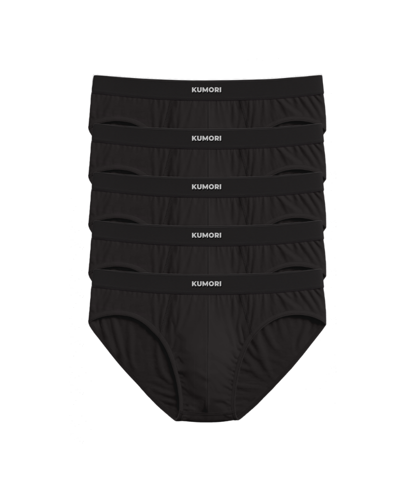 Bamboo Briefs (5-Pack) Black