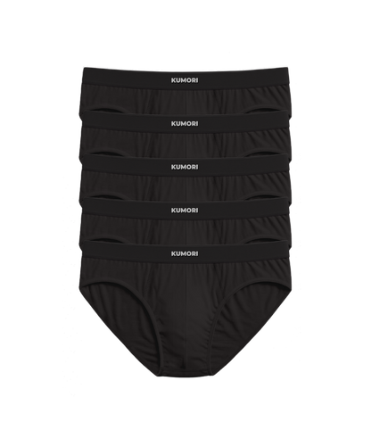 Bamboo Briefs (5-Pack) Black