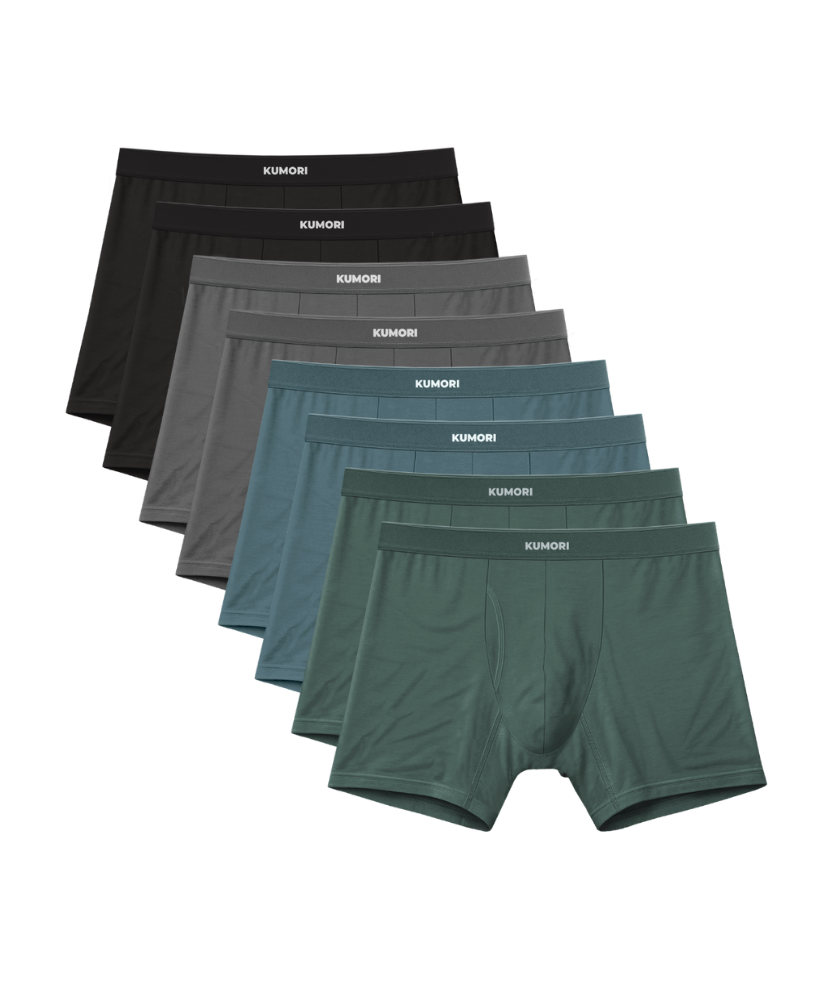 Bamboo Boxer Brief 5" (8-Pack) Essentials Pack