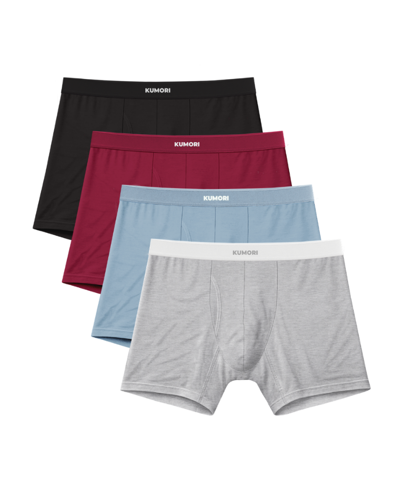Buy 2 Get 2 Free  Bamboo Boxer Briefs 5"  Core Colors