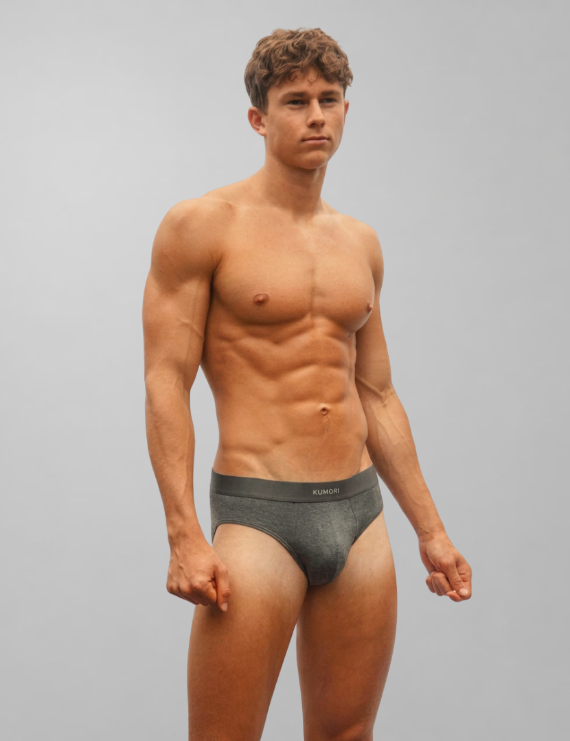 Bamboo Briefs Dark Heather Grey (3-Pack)